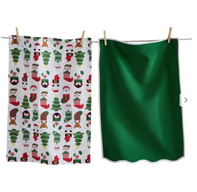 Holiday Cheer Stockings Dishtowel Set Of 2 Holiday Cheer Stockings Dishtowel Set Of 2