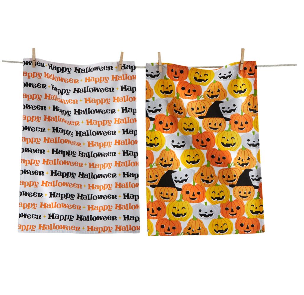 Pumpkin Patch Dishtowel Set Of 2