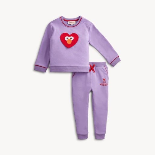 Magnetic Abby/Elmo BFF Peeka Pocket French Terry 2Pc Set