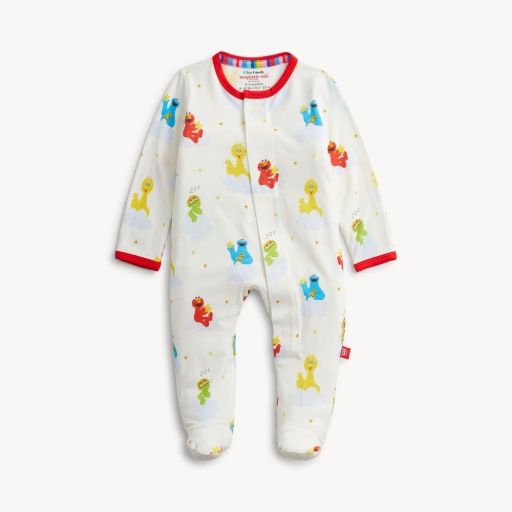 Magnetic Elmo Modal Footie, Size: NB