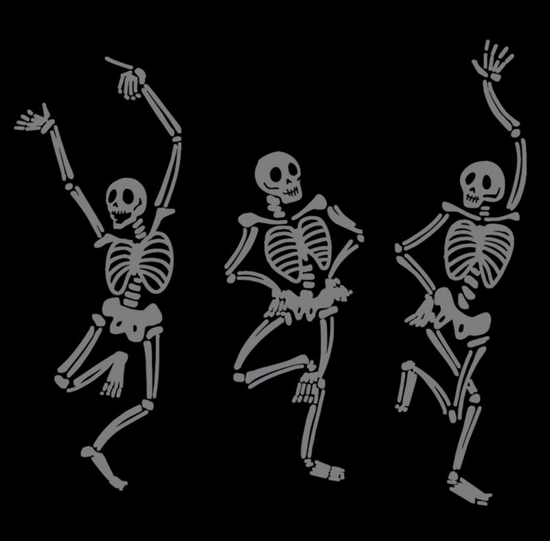 Cocktail Napkin - Skeleton Dance