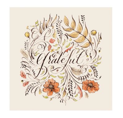 Hester & Cook Cocktail Napkin - Grateful