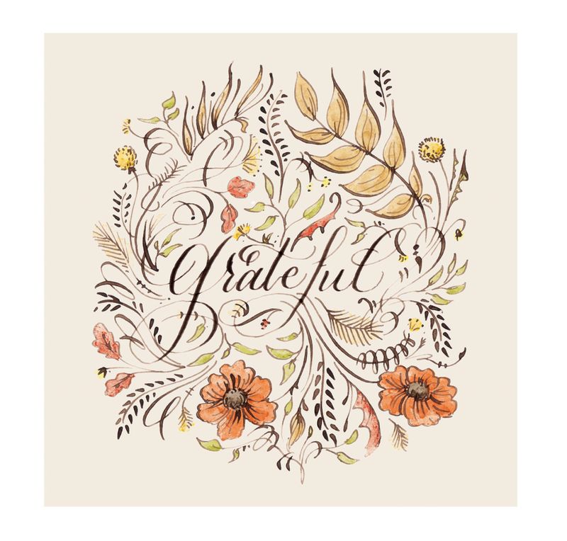 Hester & Cook Cocktail Napkin - Grateful