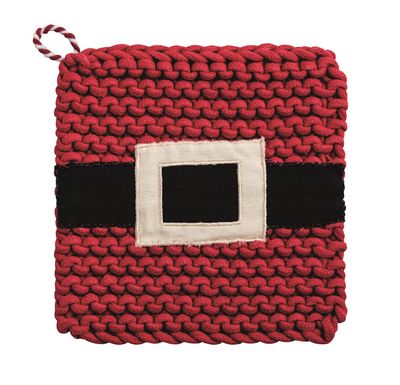Santa Belt X-Mas Pot Holder