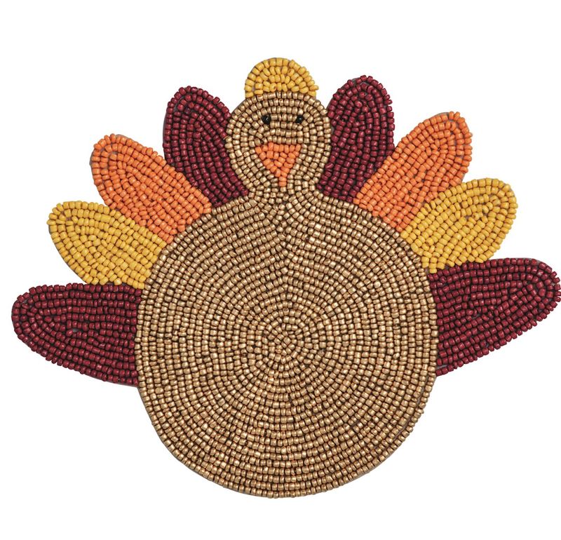 Turkey Beaded Trivet