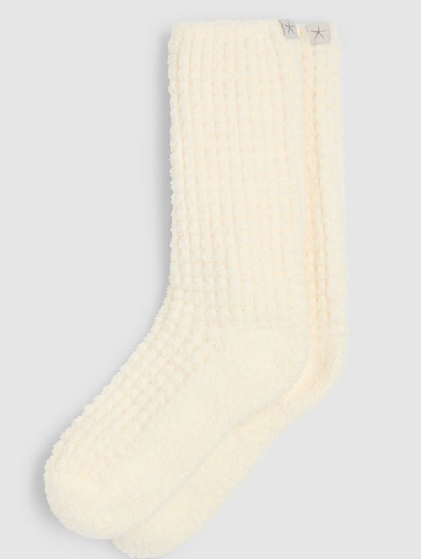 Barefoot Cozy Chic Waffle Socks