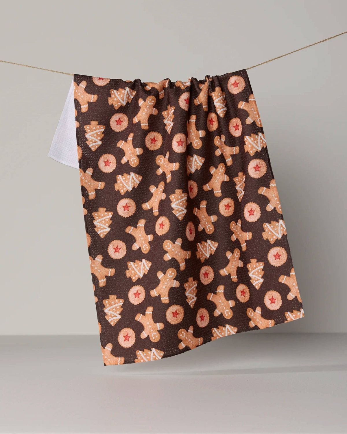 Geometry Holiday Cookies Tea Towel