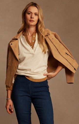 Nic + Zoe Mixed Media Moto Jacket, Size: XS