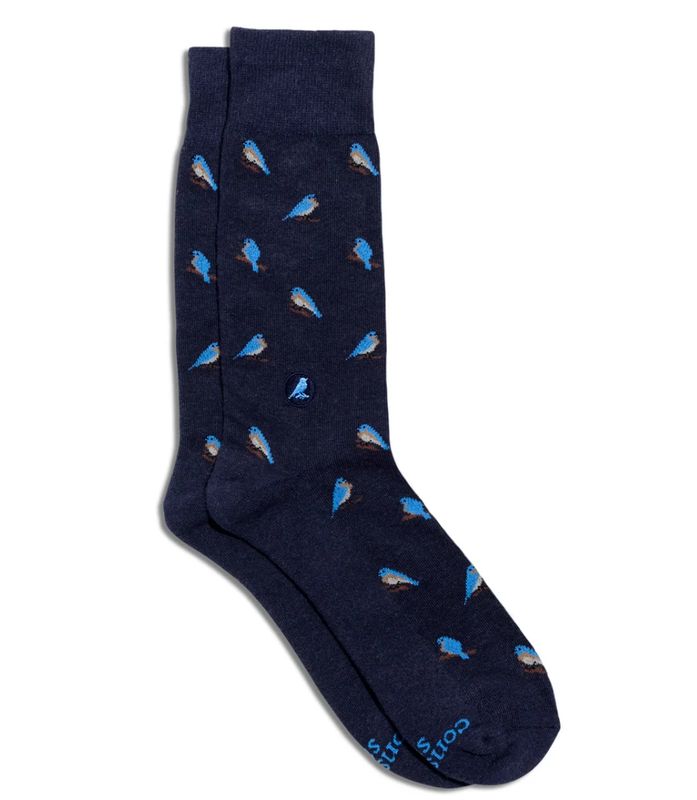 Conscious Socks - Blue Birds