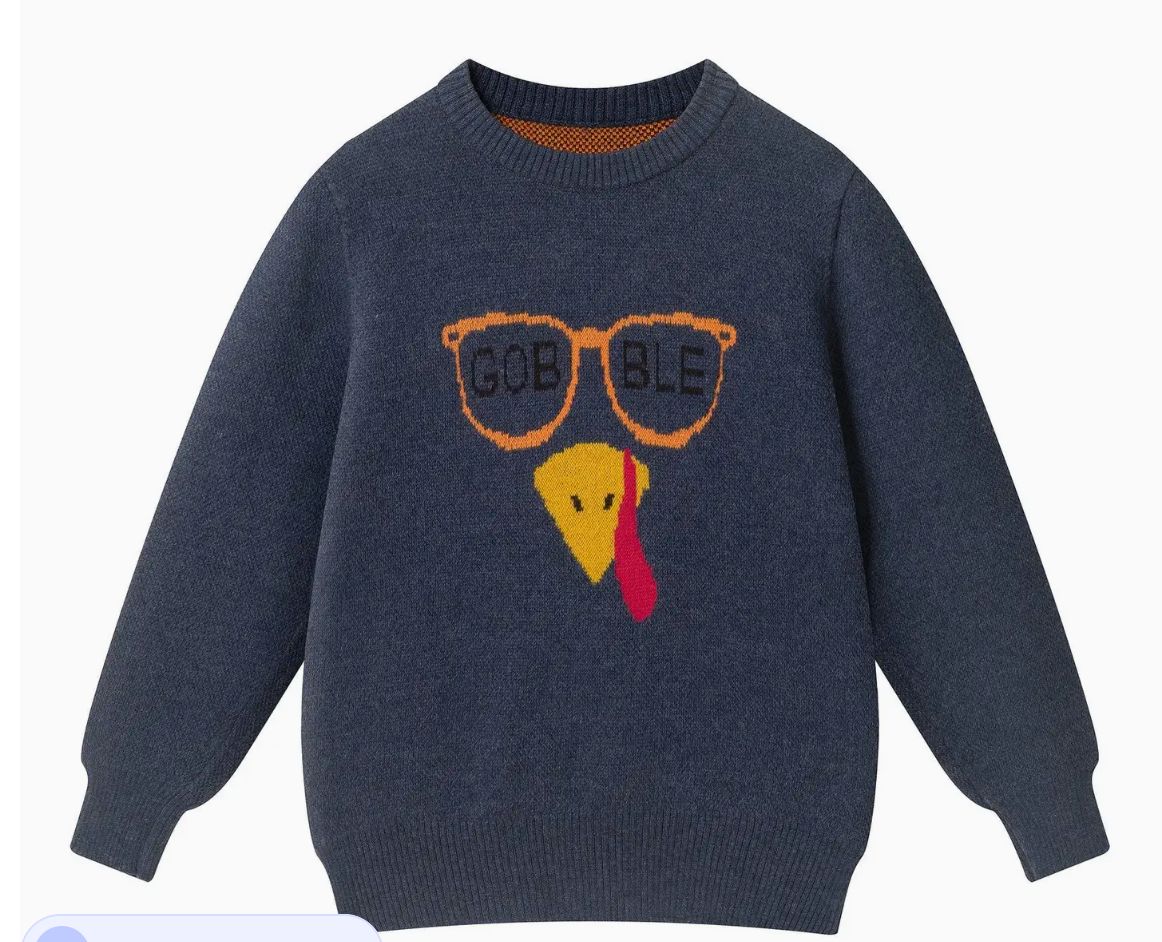 Andy & Evan Kids Graphic Sweater Gobble