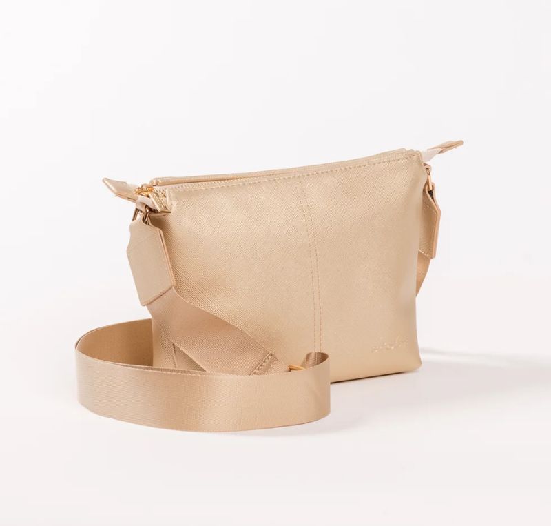 Emily Crossbody - Gold Faux Crossbody