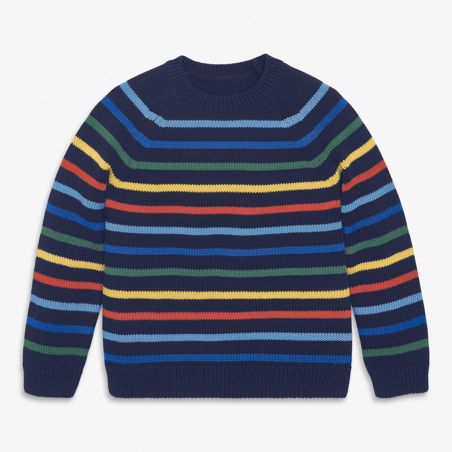 Primary Kids Sweater Multi-Stripe Primary Kids Sweater Multi-Stripe, Size: 6-7