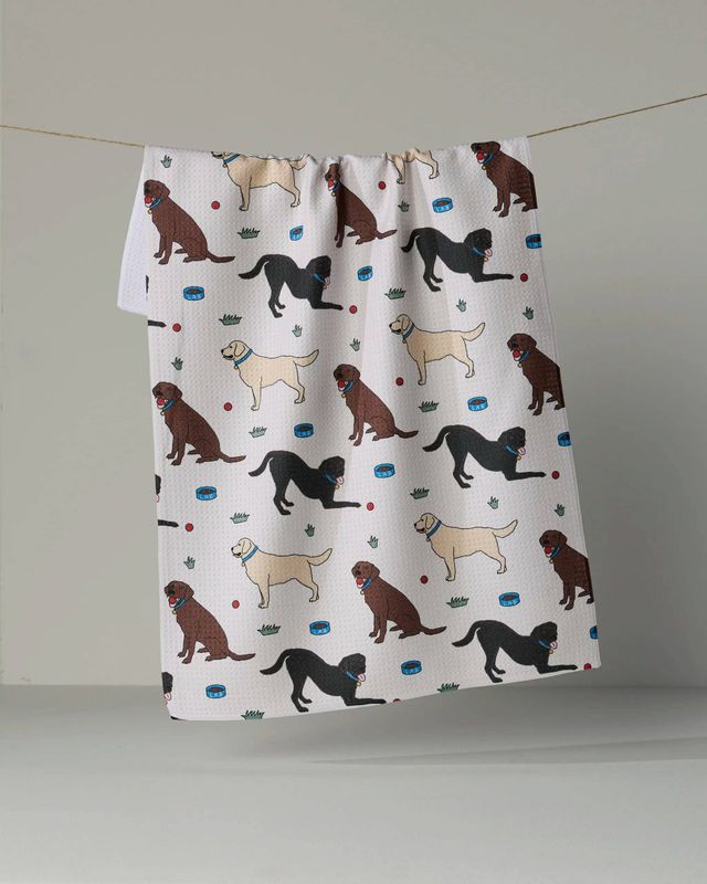 Geometry Lab Pals Tea Towel