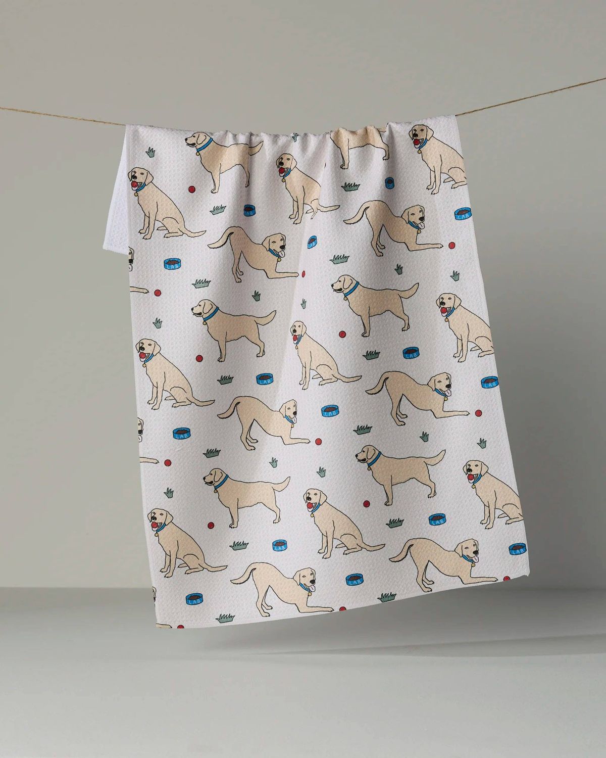 Geometry Lab Pals Tea Towel Geometry Lab Pals Tea Towel, Color: yellow-lab