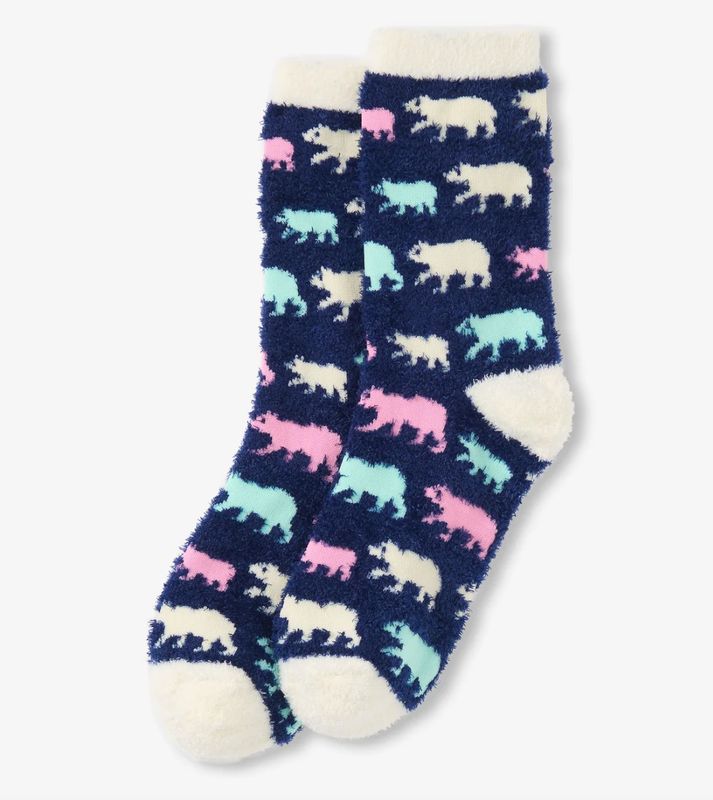 Cottage Bears Fuzzy Socks