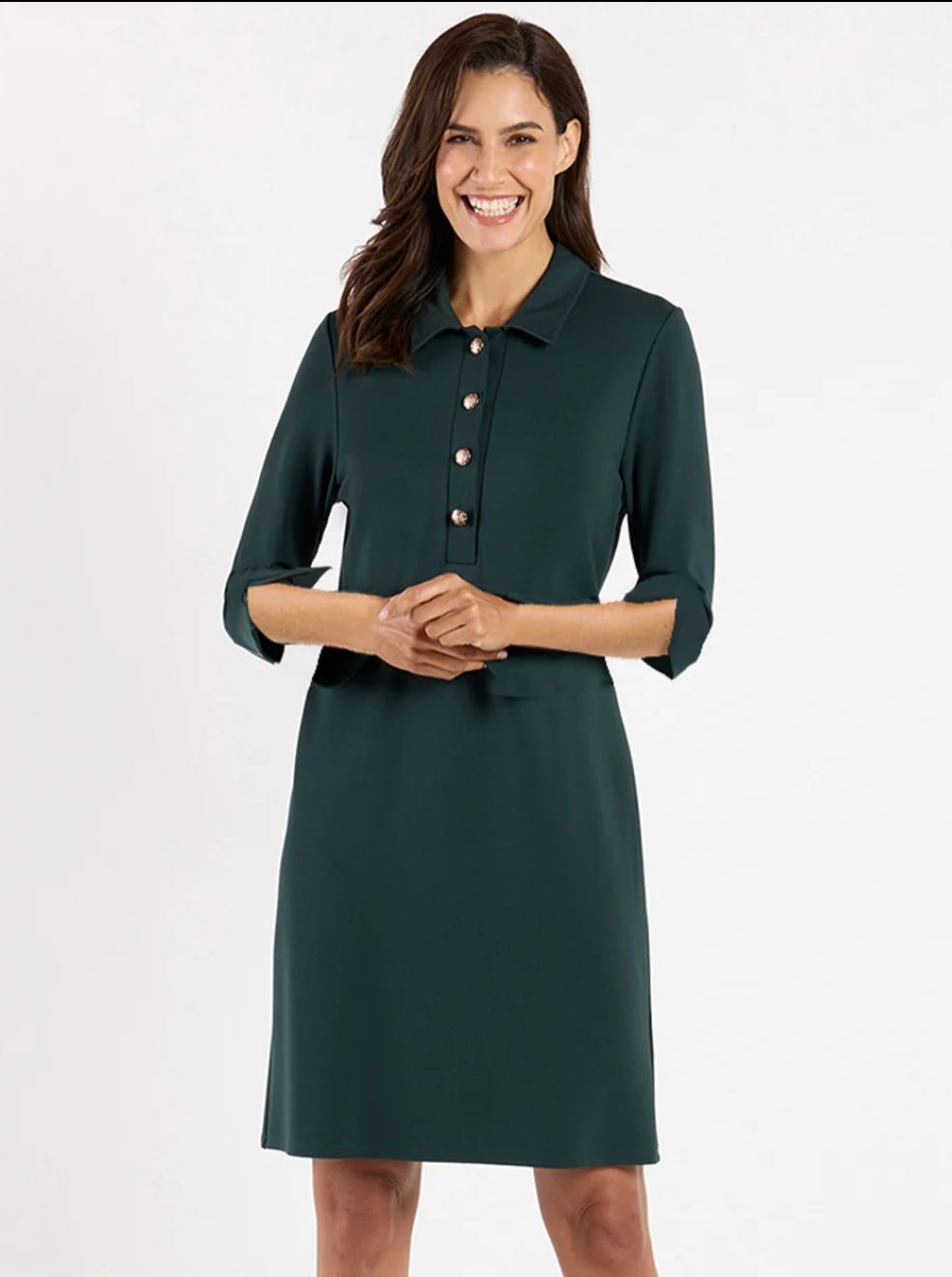 Jude Midge Dress Pine Gold Jude Midge Dress Pine Gold
