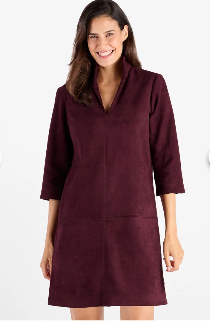 Jude Connally Callie Dress Faux Suede, Size: XS