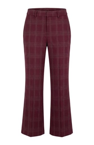 Liverpool Kelsey Wide Leg Trouser Burgundy, Size: 2