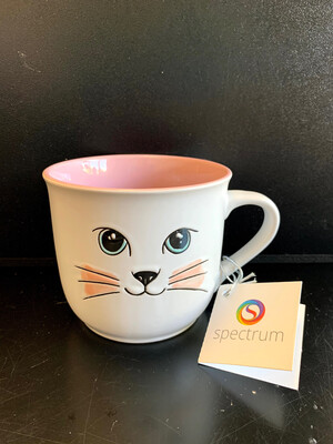 Coffee Mug-Cat Face Pastels