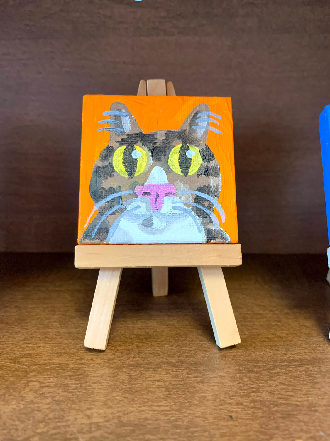 Original Mini Cat Face Paintings-Diane Dyals