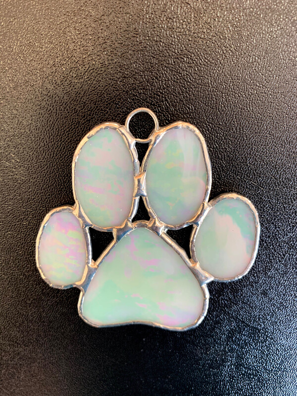 Glass Paw Ornament-Julie Cooper