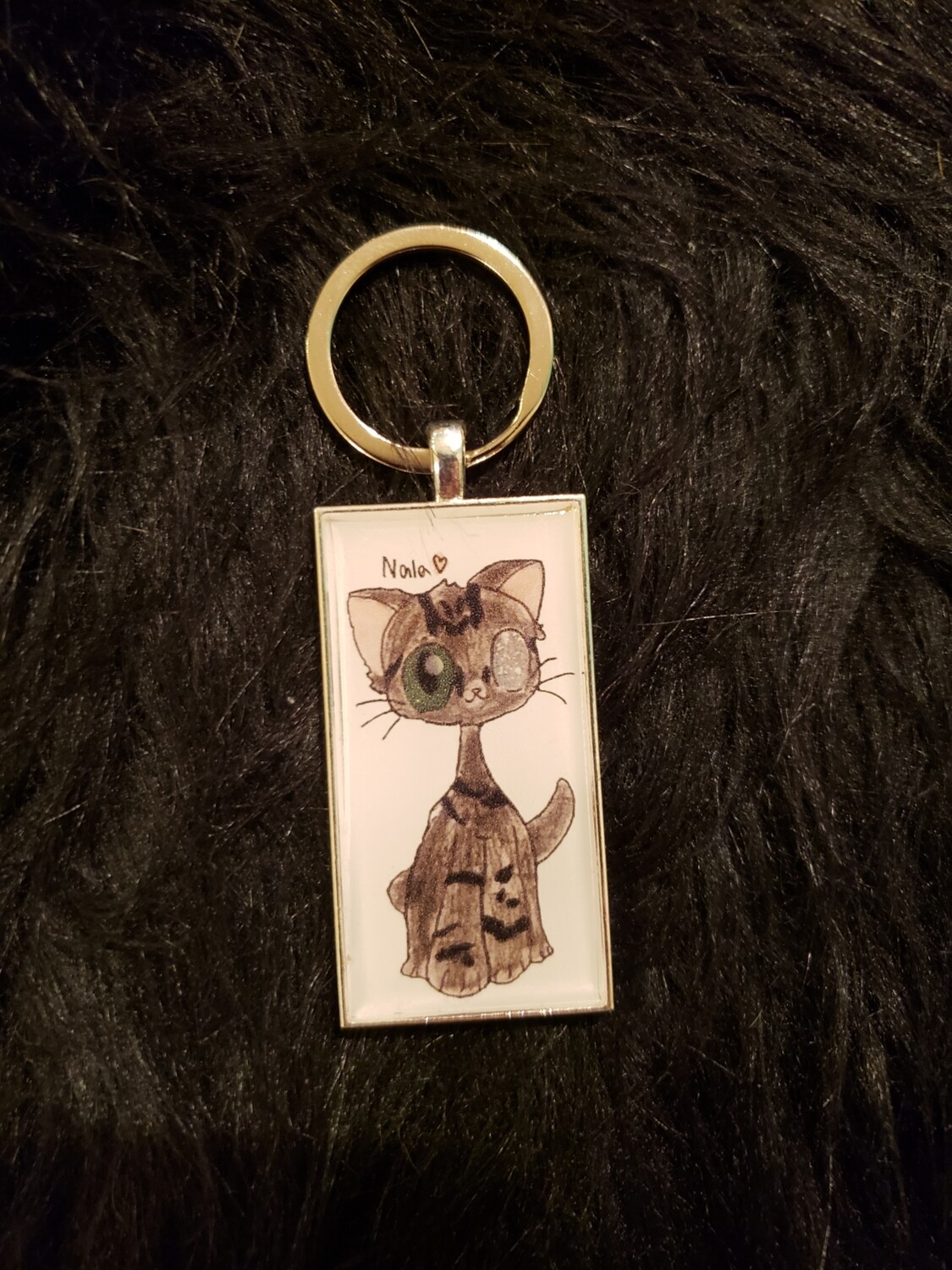 Special Needs Kitty Keyring or Necklace