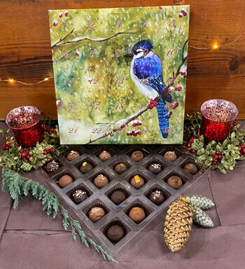 Hand-Dipped Chocolate Truffle Advent Calendar