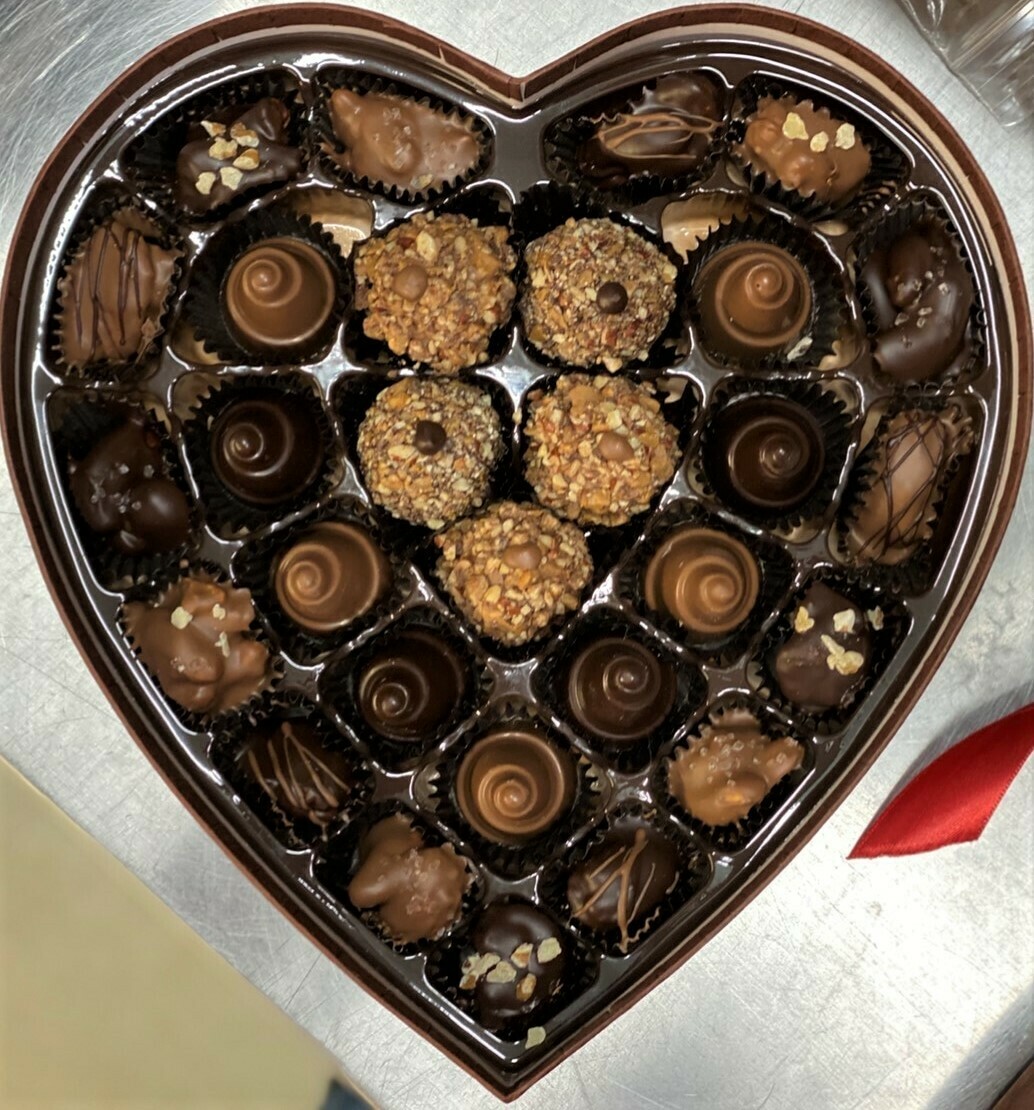Valentine Toffee Truffles, Caramel Cones & Nuts