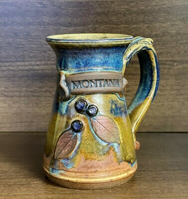 Wide Base "Montana"  Mug (Huckleberry)