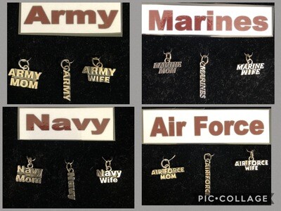 Military Branch Charms