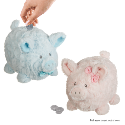 GANZ Payton Plush Piggy Bank