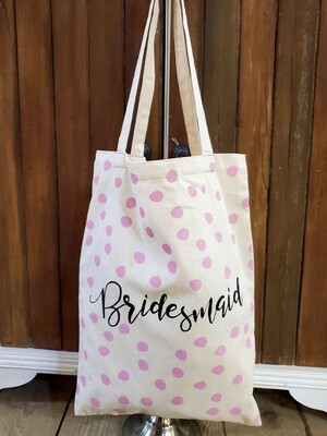 Bridesmaid Canvas Tote Bag