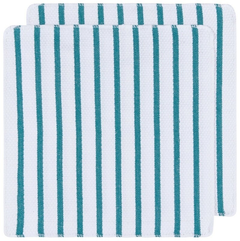 Now Designs Basketweave Dishcloths Set of 2 - Peacock