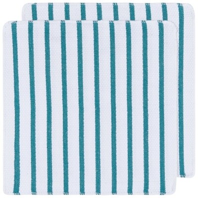 Now Designs Basketweave Dishcloths Set of 2 - Peacock