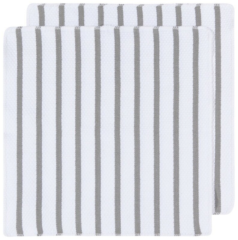 Now Designs Basketweave Dishcloths Set of 2 - London Gray