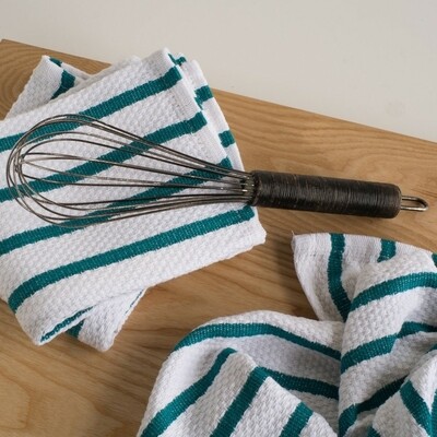 Now Designs Basketweave Dishtowel - Peacock