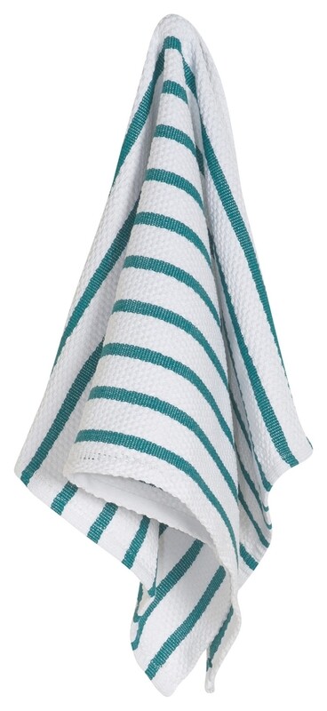 Now Designs Basketweave Dishtowel - Peacock