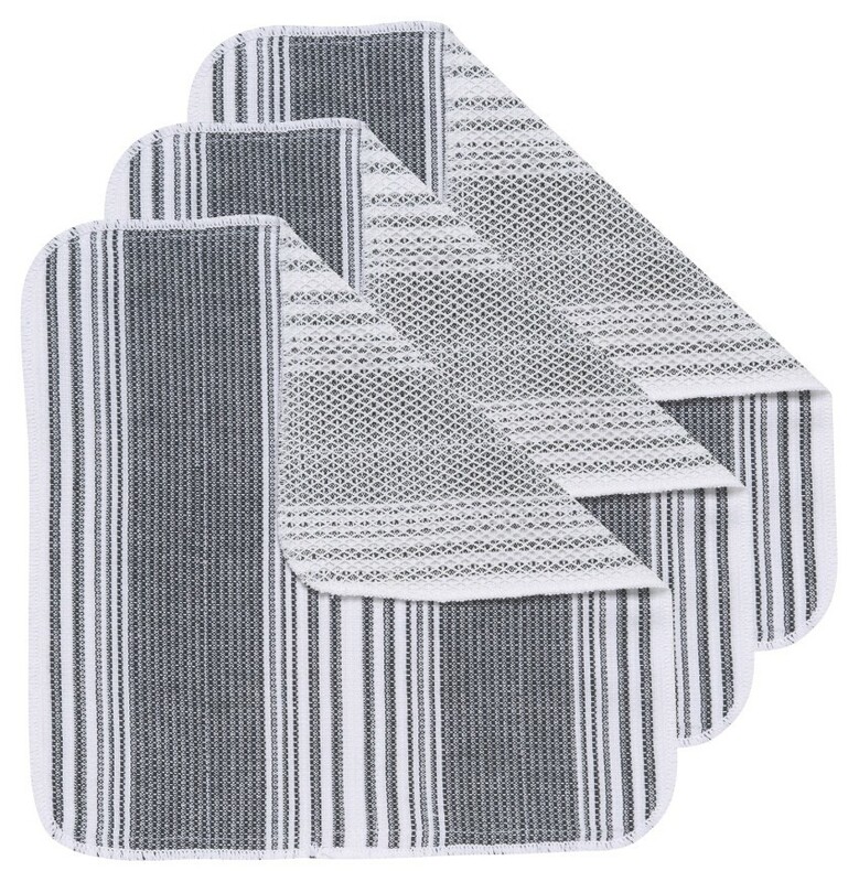 Now Designs Scrub-It Dishcloths (Set of 3) | Black
