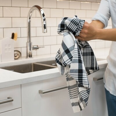 Now Designs Jumbo Dishtowel Set of 3 - Black