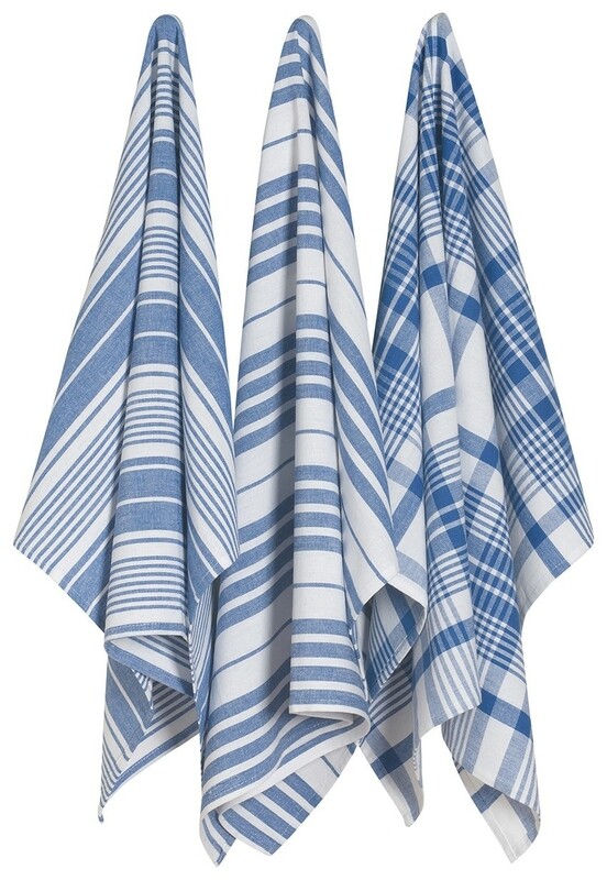 Now Designs Jumbo Dishtowel Set of 3 - Royal