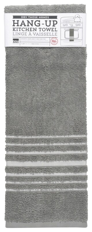 Now Designs Hang-Up Dishtowel - London Gray