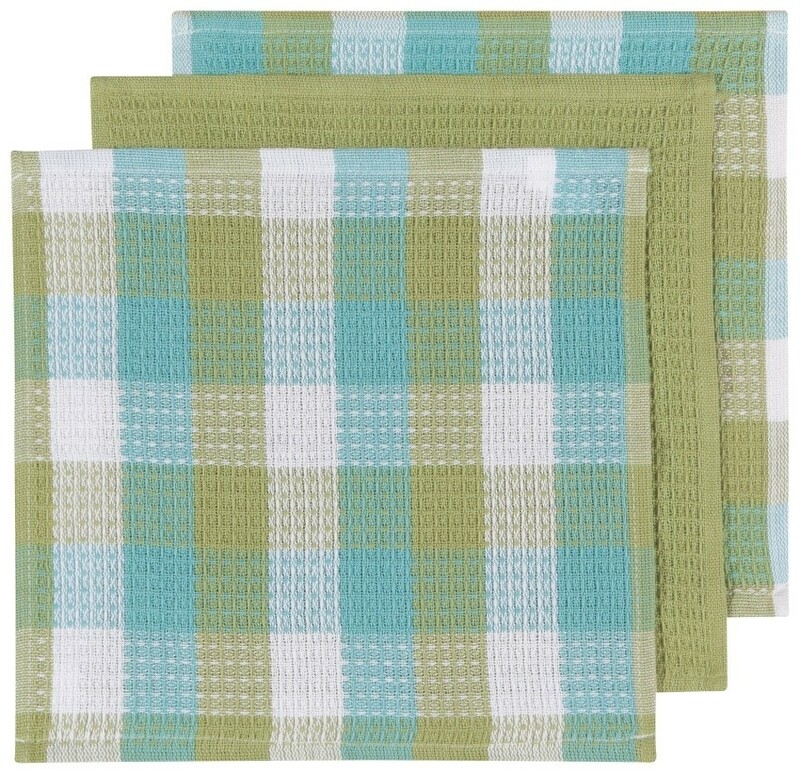 Now Designs Check-It Dishcloths (Set of 3) - Leaf
