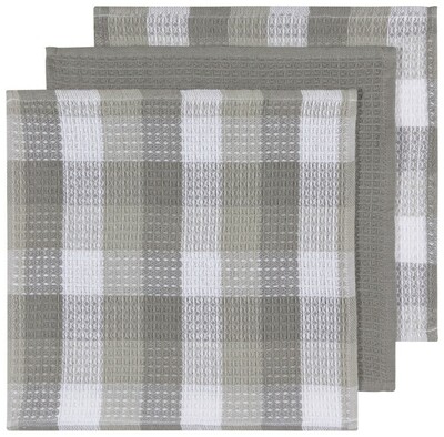 Now Designs Check-It Dishcloths (Set of 3) - London Gray