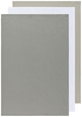 Now Designs Floursack Dishtowels (Set of 3) - London/White/Gray