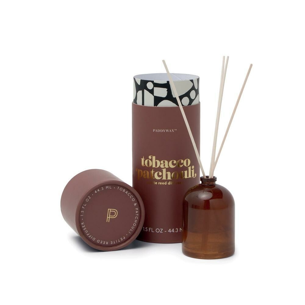 Paddywax Petite Reed Diffuser | Tobacco Patchouli