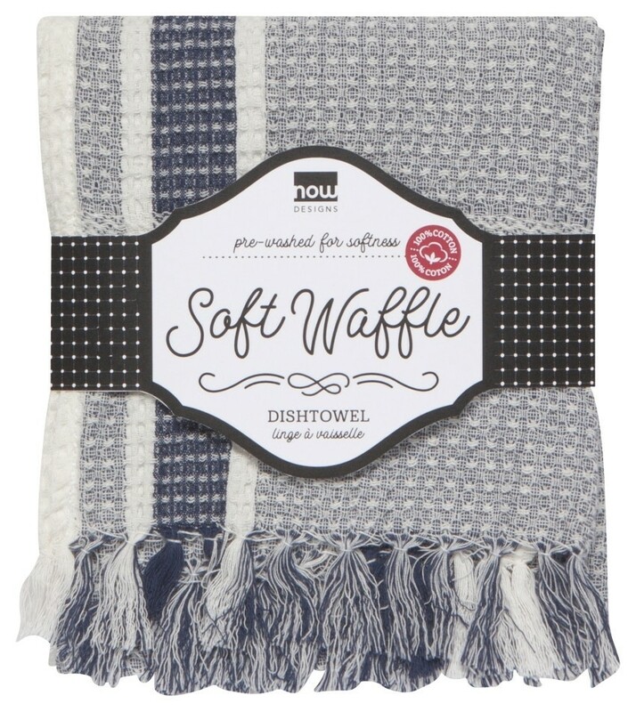 Now Designs Soft Waffle Dishtowel | Indigo