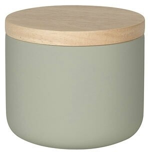 Now Designs Stoneware Canister | Matte Gray | Small