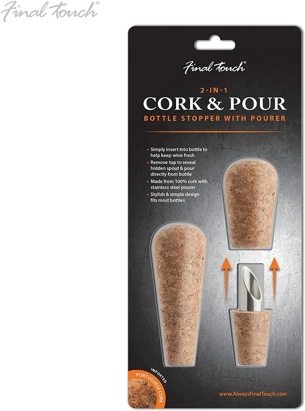 Final Touch | 2-in-1 Cork &amp; Pour Set