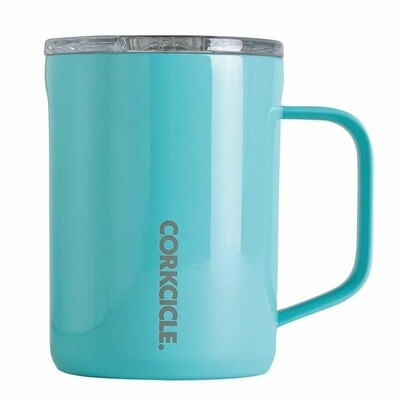 Corkcicle Coffee Mug | 16oz Gloss Turquoise