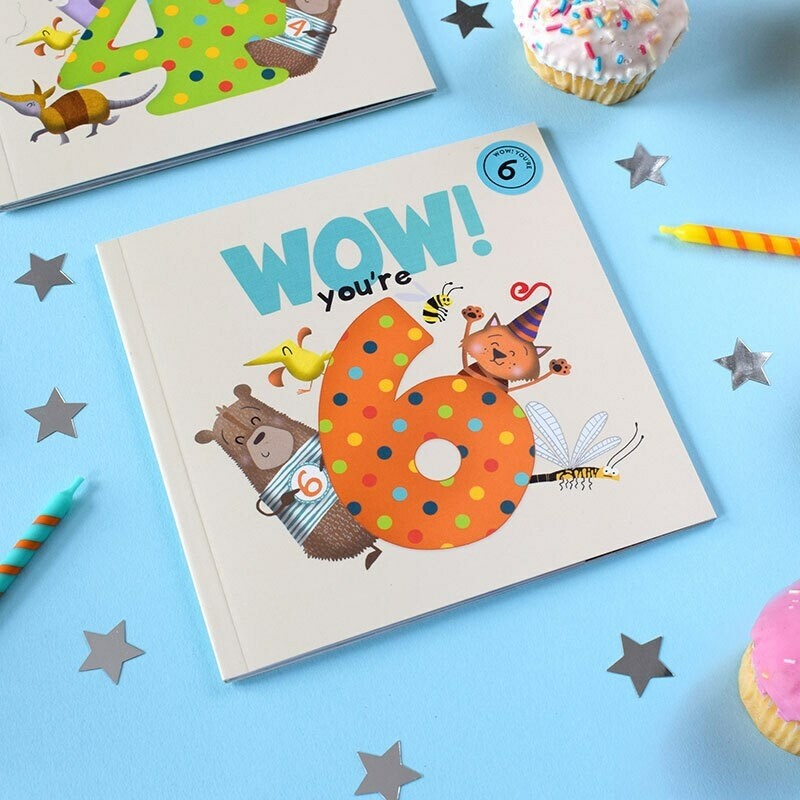 WOW! You're 6 - Birthday Card/Book